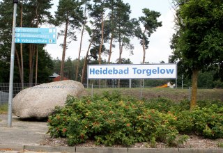 Entrance area to the Heidebad, &copy; Sabrina Wittkopf-Schade