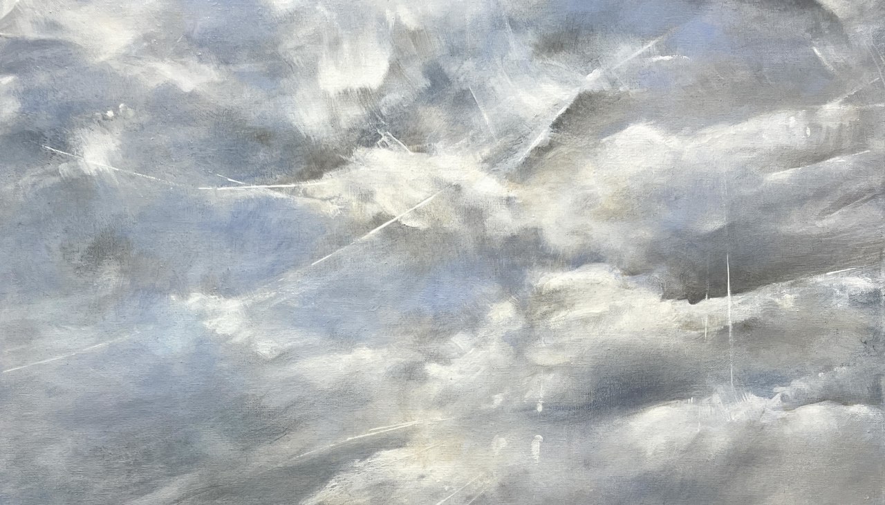 September sky, acrylic on canvasAteliergalerie Weyer Wismar, © Anja Weyer