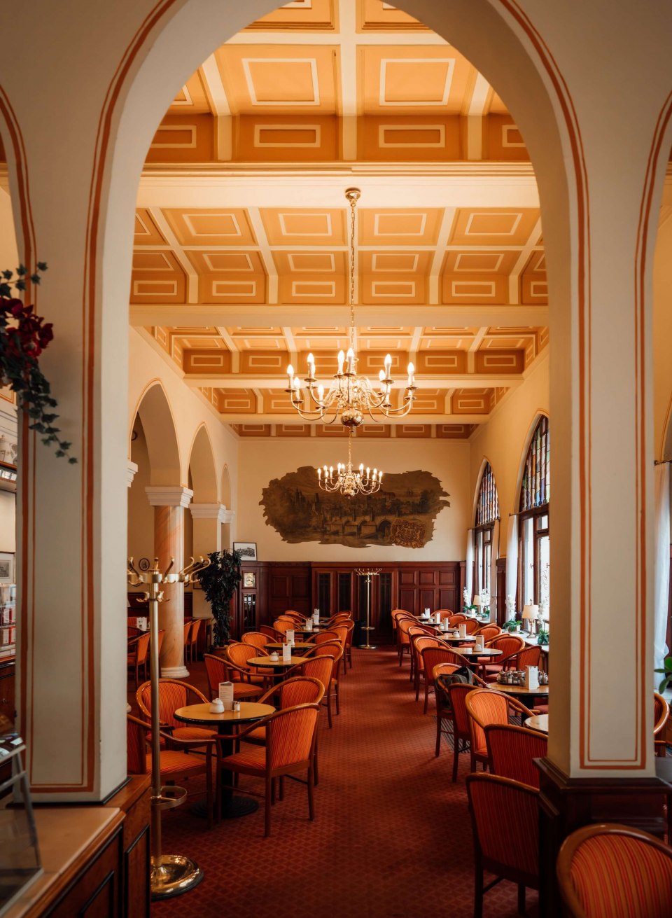 Café Prag in Schwerin van binnen