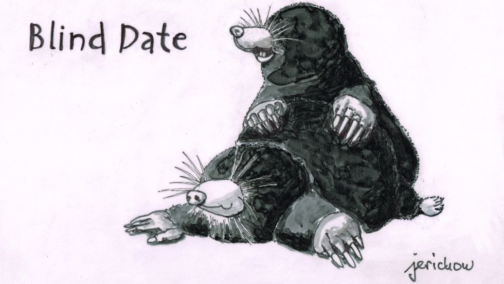 Blind date - felt pen on tracing paper, © "jerichow", Ralf Oeynhausen