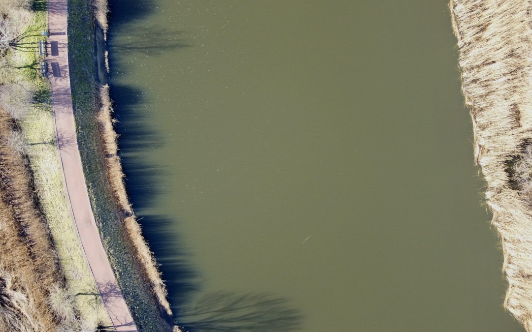 Towpath on the Ryck from above, © Gudrun Koch Towpath on the Ryck from above, © Gudrun Koch