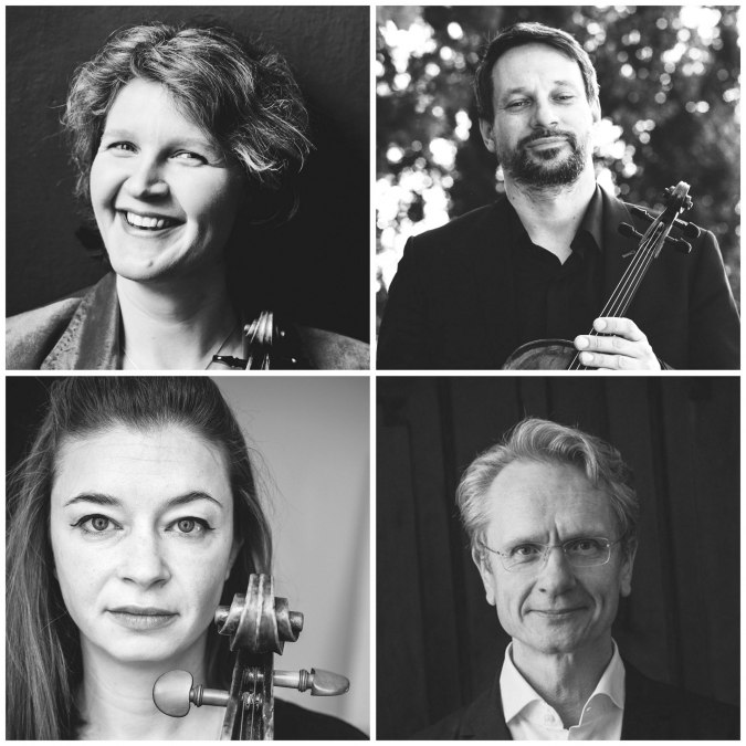 Elisabeth Weber - violin,
Piotr Szumieł - viola,
Antoaneta Emanoilova - violoncello,
Stephan Imorde - piano, © Elisabeth Weber Elisabeth Weber - violin,
Piotr Szumieł - viola,
Antoaneta Emanoilova - violoncello,
Stephan Imorde - piano, © Elisabeth Weber