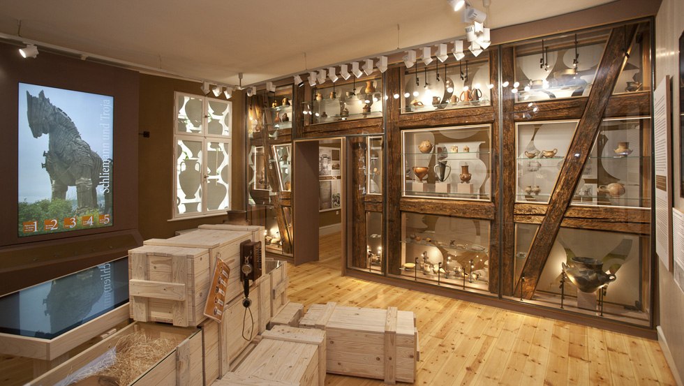 Permanente tentoonstelling in het Heinrich Schliemann Museum, © Heinrich-Schliemann-Museum Ankershagen