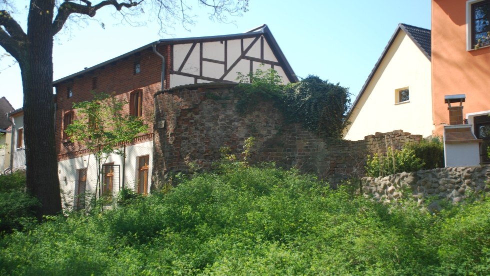 Overblijfselen van de middeleeuwse stadsmuur van Parchim, © Stadt Parchim