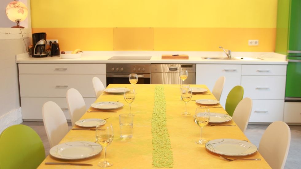 Keuken met eethoek in Haus Ole, © MITourA GmbH