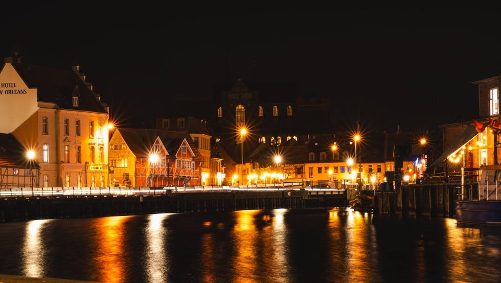 De haven van Wismar in de avond, © Jessica Plöse