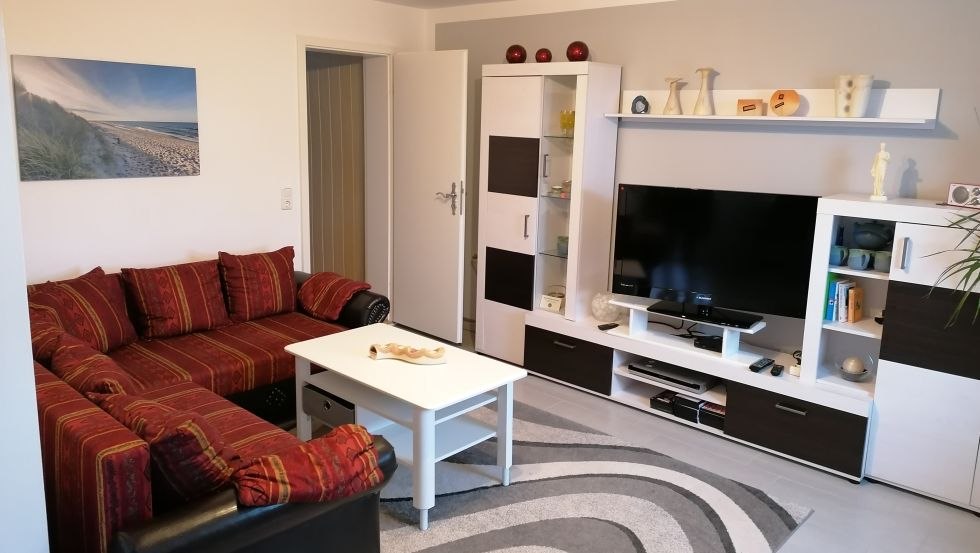 Woonkamer van het appartement Kröpelin, © Günter Schubert Woonkamer van het appartement Kröpelin, © Günter Schubert