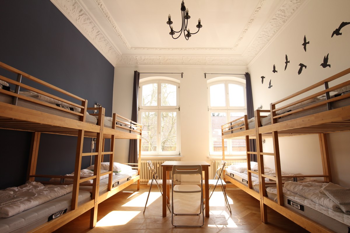 Gedeelde kamer in het hostel // © Blue Doors Hostel Gedeelde kamer in het hostel // © Blue Doors Hostel