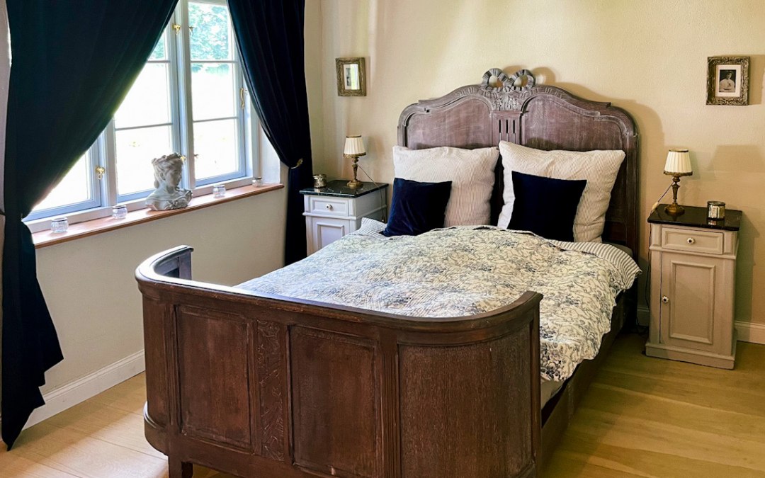Slaapkamer in het Madsow landhuis, © Gutshaus Madsow / Familie Schapp