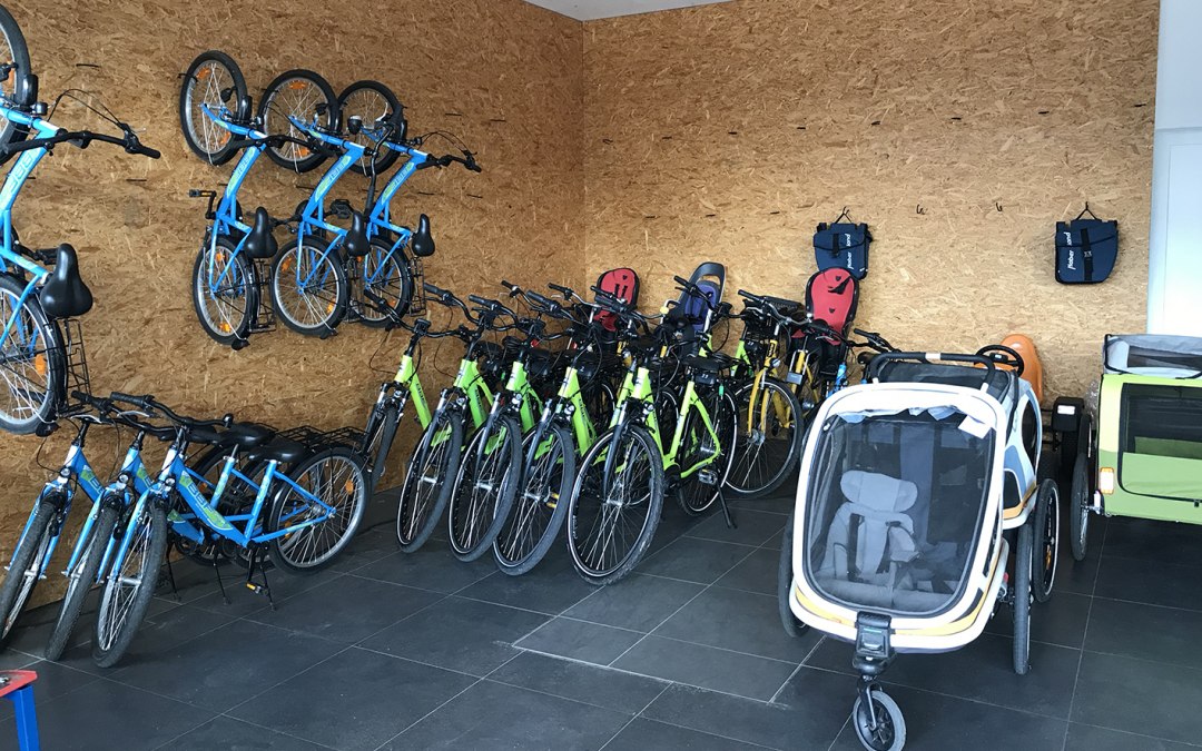 Bicycle rental station Harry Hurtig in Land Fleesensee, © Kur- und Tourismus GmbH Göhren-Lebbin