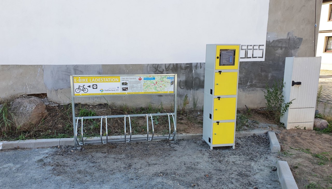 e-fiets-oplaadstation-stammen, © Amt Recknitz-Trebeltal