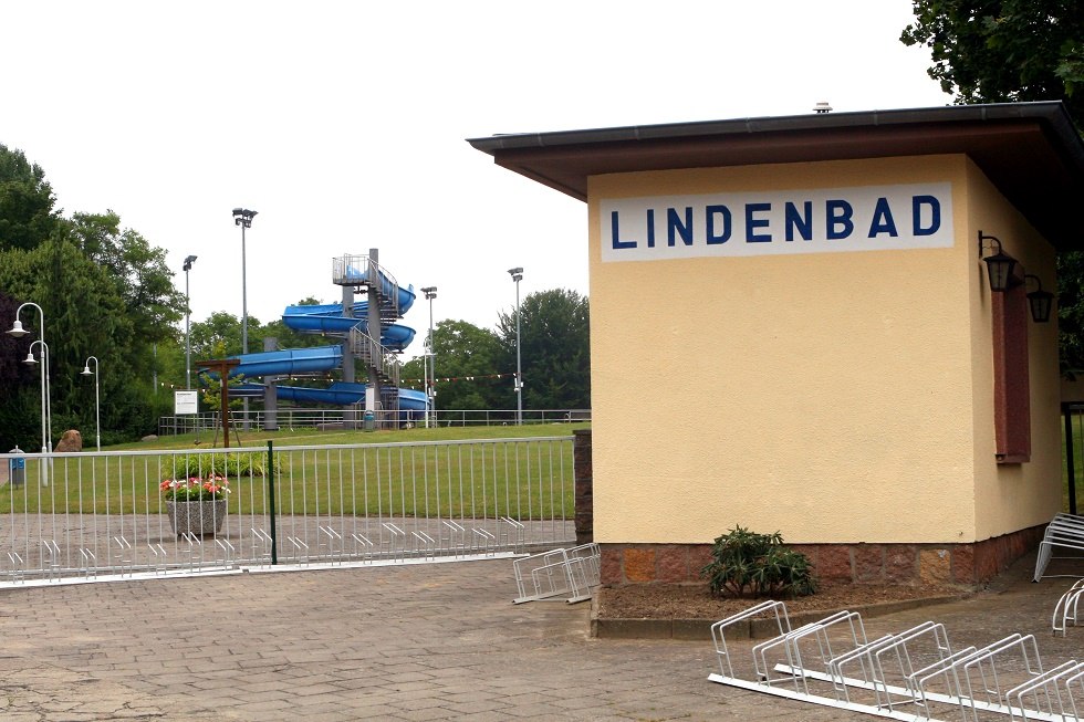 Entrance area to the Lindenbad, &copy; Sabrina Wittkopf-Schade