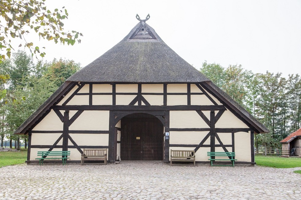Het Bechelsdorf Schulzenhaus is een van de oudste huizen in Mecklenburg-Vorpommern. // © Frank Burger Het Bechelsdorf Schulzenhaus is een van de oudste huizen in Mecklenburg-Vorpommern. // © Frank Burger