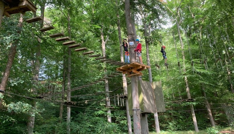 Parcour in the Plau am See climbing park // © Kletterpark Plau am See Parcour in the Plau am See climbing park // © Kletterpark Plau am See