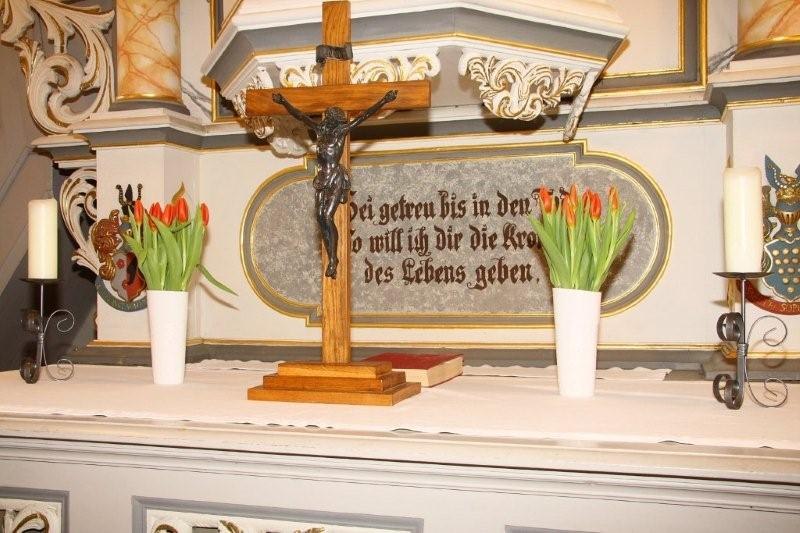 Kirche Klink - Altardetail, © Geimeinde Klink