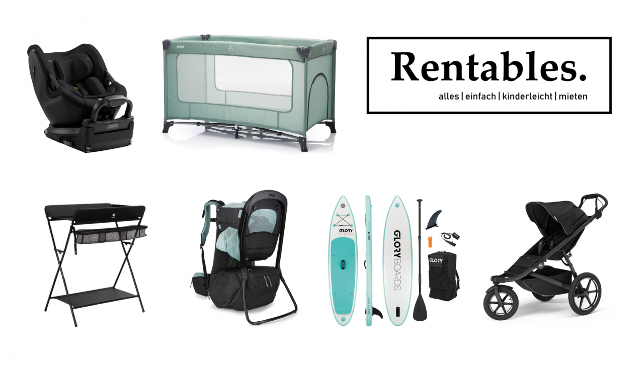 Rentables, baby and children's items easy to rent, range of child seats, travel cots, changing tables, Thule Sapling, SUP for children, baby carriages, © Stella Breitzman