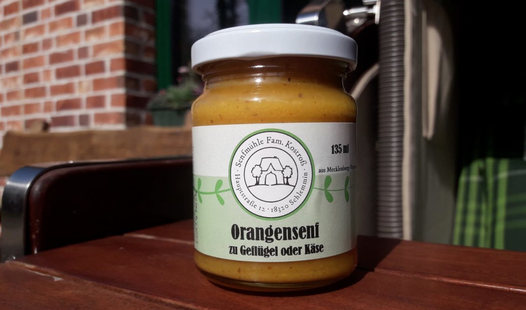 Taste explosion-orange-mustard-from-schlemmin, © Senfmühle Schlemmin