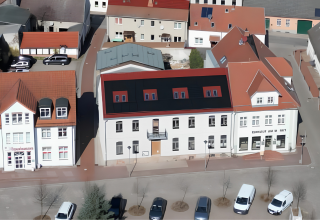 Blick auf den Kaiserhof vom Markt aus // © Kaiserhof Penkun Blick auf den Kaiserhof vom Markt aus // © Kaiserhof Penkun