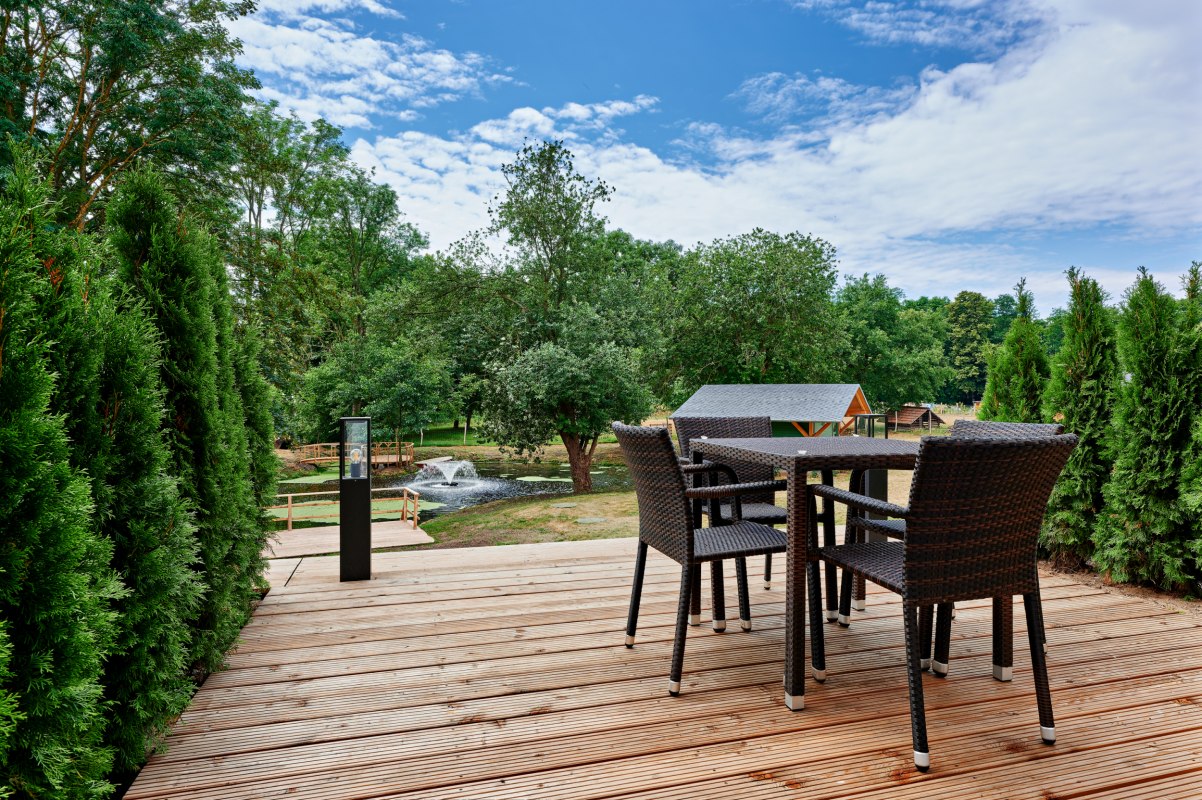 Terrace with outdoor area in the Sissi & Franzl vacation apartment // &copy; Bernsteinreiter