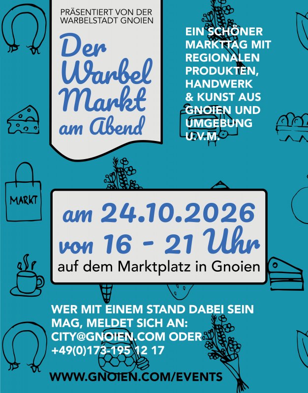 Ank&uuml;ndigung Markt in Gnoien // &copy; Warbelstadt Gnoien