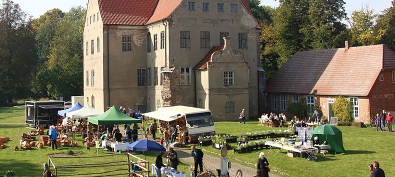 Market at the Ludwigsburg castle and estate (near Greifswald), © Archiv Förderverein Schloss- und Gutshofanlage Ludwigsburg e. V.