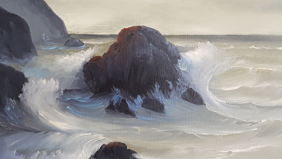 Oil painting Sea painting, © Birgit Schön-Schneider Oil painting Sea painting, © Birgit Schön-Schneider