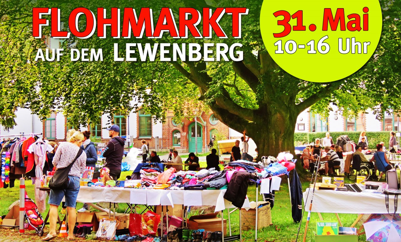 Vlooienmarkt onder de bomen op de Lewenberg // &copy; Netzwerk f&uuml;r Menschen