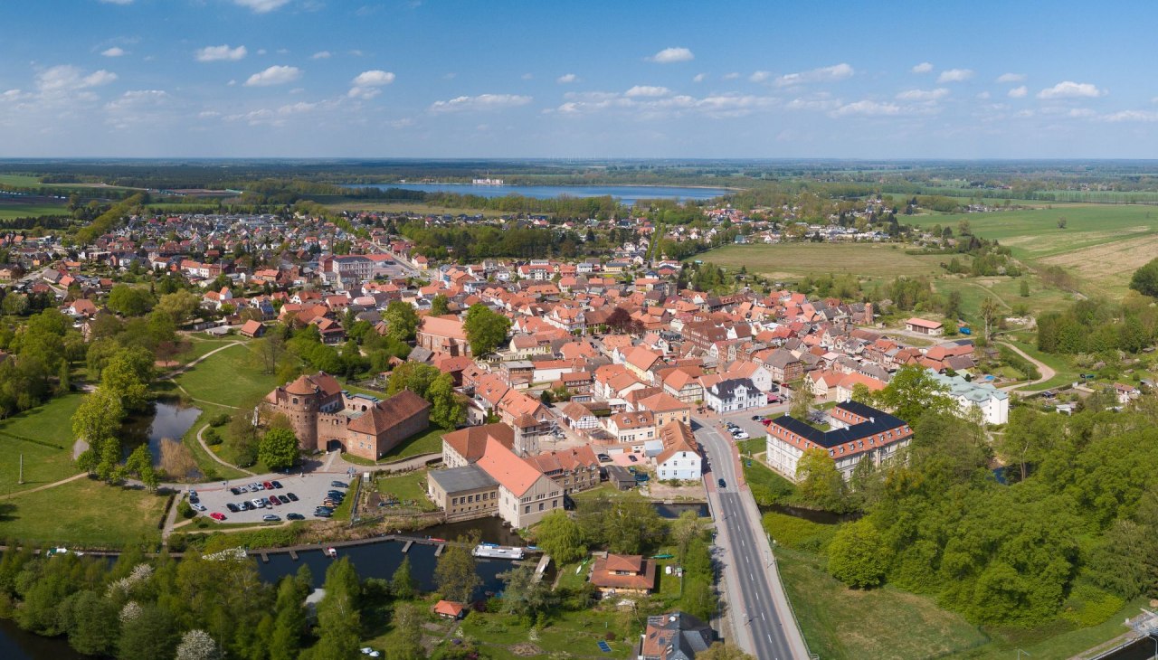 Aerial photo Neustadt-Glewe, © (c) SEB Fotographie