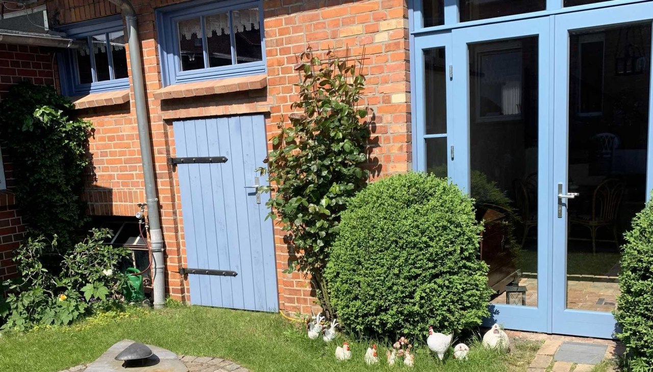 Widok z zewnątrz na mieszkanie wakacyjne w mieście, &copy; Jana Koch