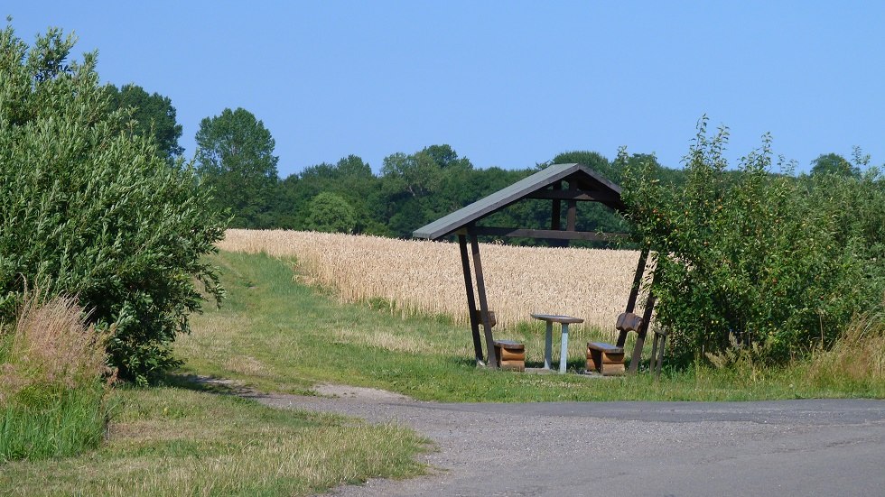 Idyllicznie położony obok pola - czysta natura, © Ummanz-Information/Bordych