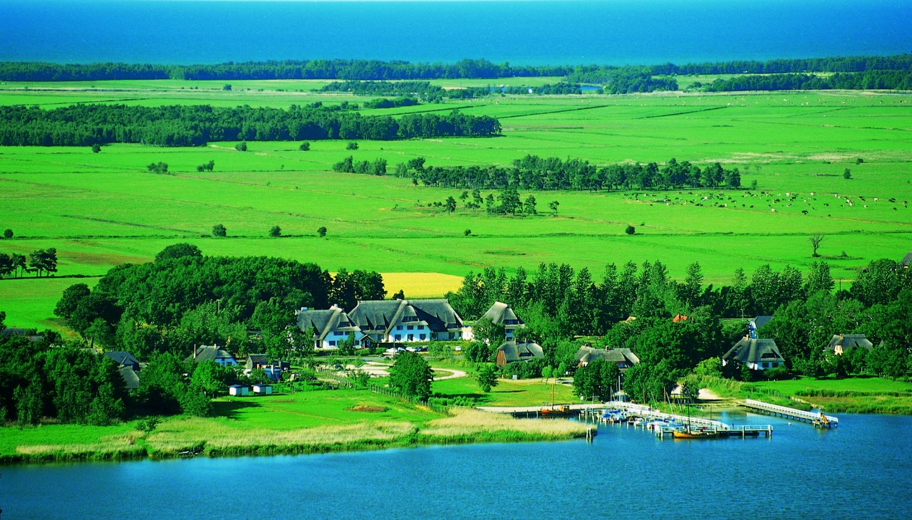 Widok hotelu Haferland z lotu ptaka, © Voigt & Kranz Widok hotelu Haferland z lotu ptaka, © Voigt & Kranz