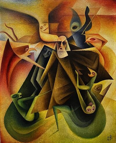 1947, Öl auf Leinwand, 120 x 97 cm, 2024 von der BAU-Metall GmbH Rostock erworben für das Kunstmuseum Ahrenshoop // © Kunstmuseum Ahrenshoop 1947, Öl auf Leinwand, 120 x 97 cm, 2024 von der BAU-Metall GmbH Rostock erworben für das Kunstmuseum Ahrenshoop // © Kunstmuseum Ahrenshoop