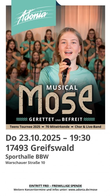 Wielki musical Adonia, Mojżesz - zbawiony i wybawiony, © Evangelische Allianz Greifswald