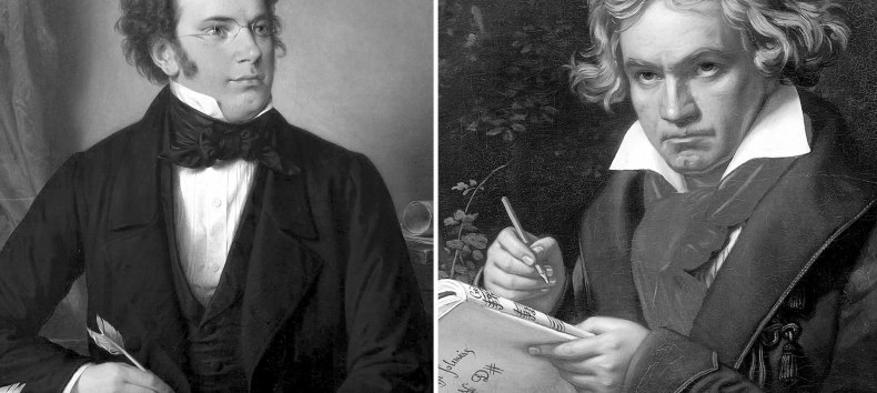 Franz Schubert, Ludwig van Beethoven // © commons-wikimedia.org Franz Schubert, Ludwig van Beethoven // © commons-wikimedia.org