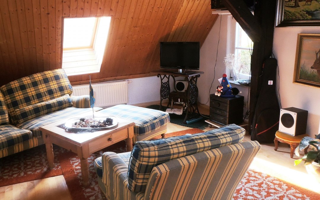 Open haard kamer vakantie appartement, © M. Retzlaff
