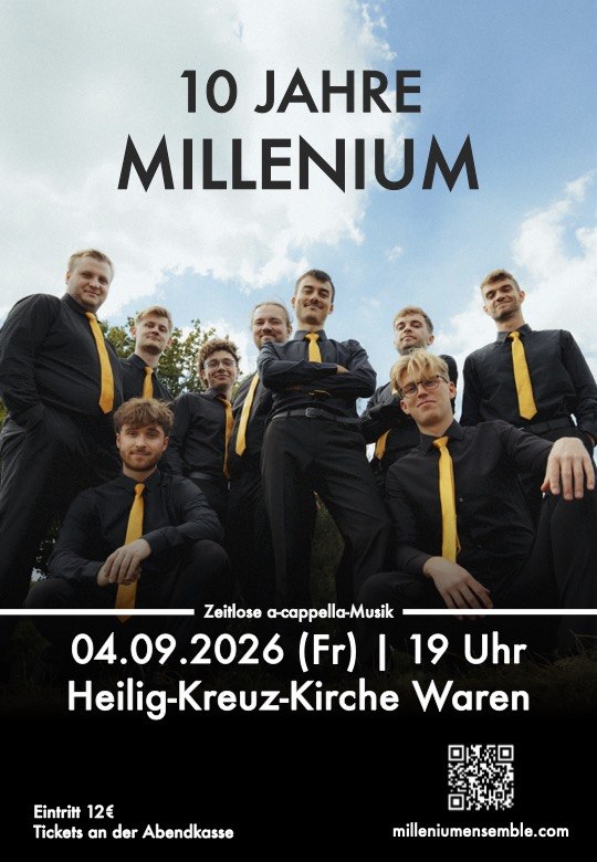 Concert Poster, Waren 2026 // © Millenium Ensemble Concert Poster, Waren 2026 // © Millenium Ensemble