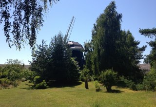 die idyllisch gelegene Erdholl&auml;nderwindm&uuml;hle Trassenheide // &copy; Sabrina Wittkopf-Schade