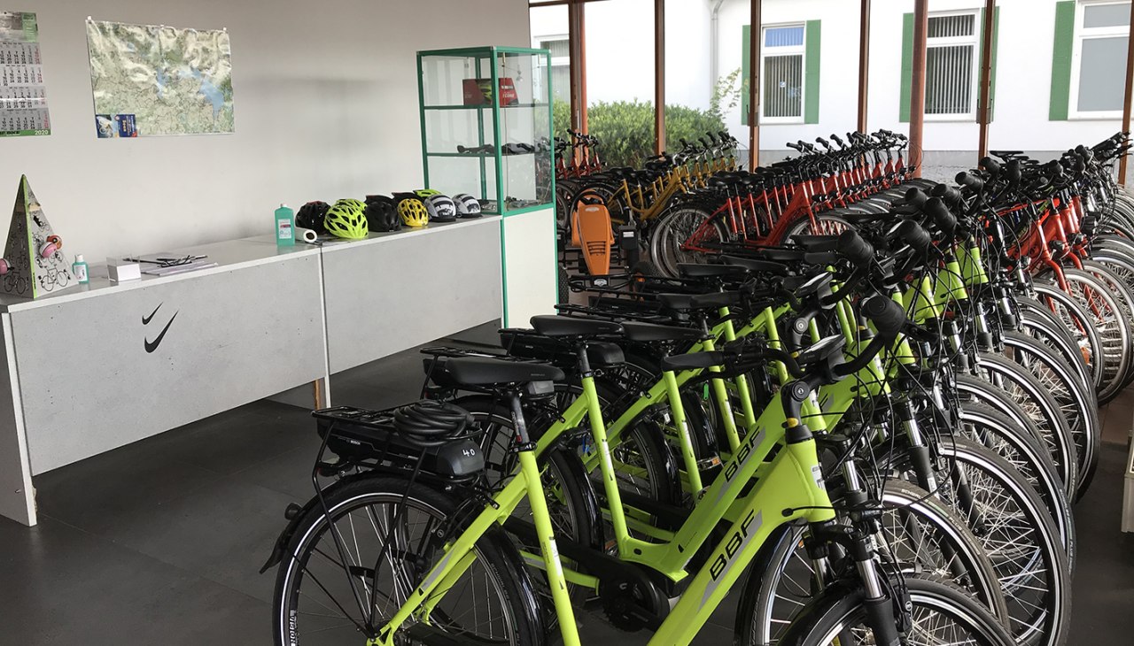 Harry Hurtig fietsverhuurstation in Land Fleesensee, © Kur- und Tourismus GmbH Göhren-Lebbin