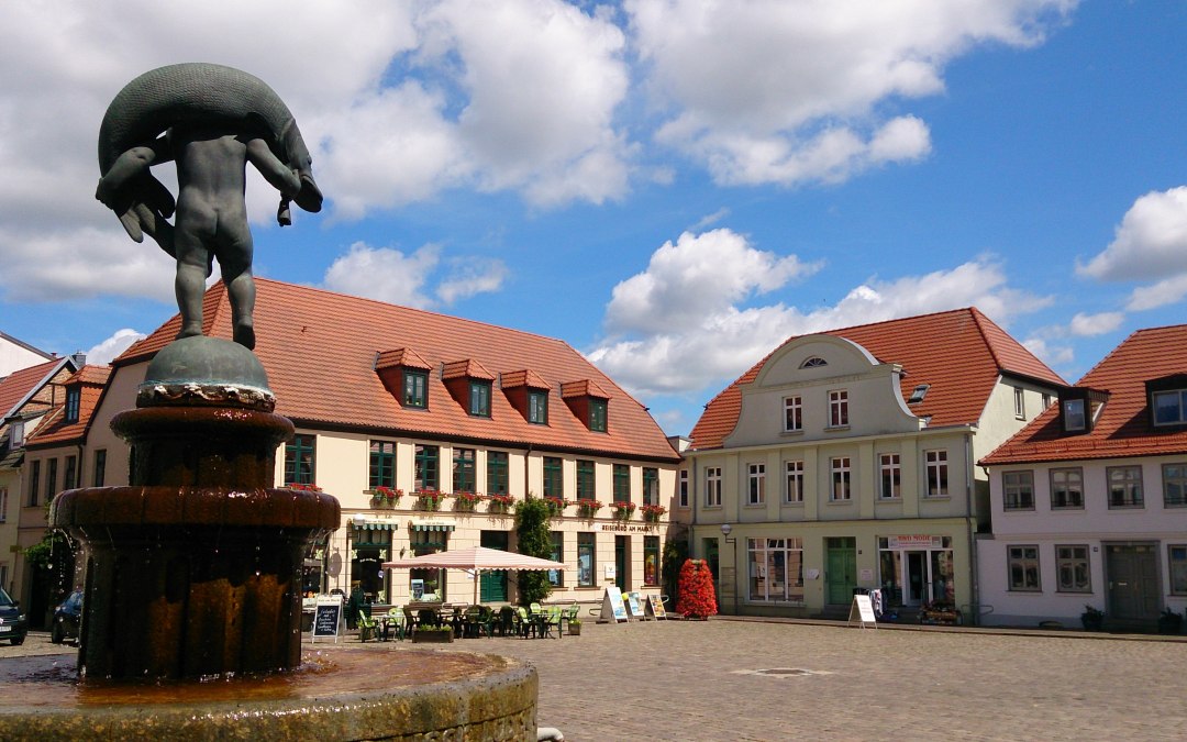Blick vom Hechtbrunnen auf den Marktplatz Foto Koch, © Jana Koch