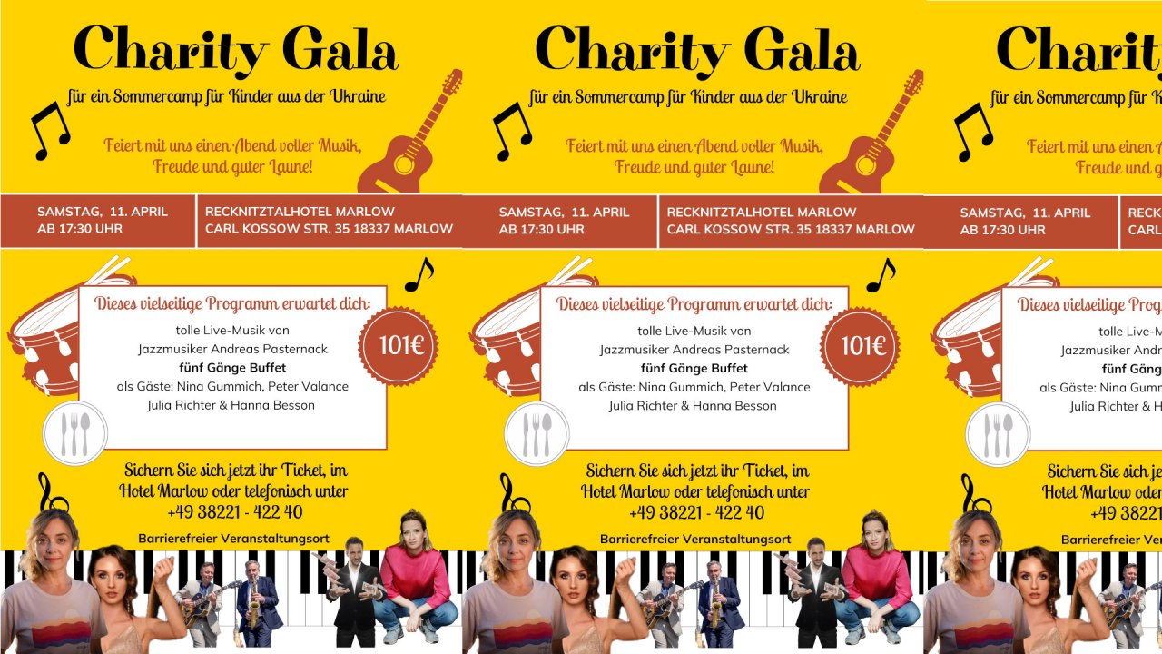 Gala voor goede doelen in Marlow, © Künstler Gala voor goede doelen in Marlow, © Künstler