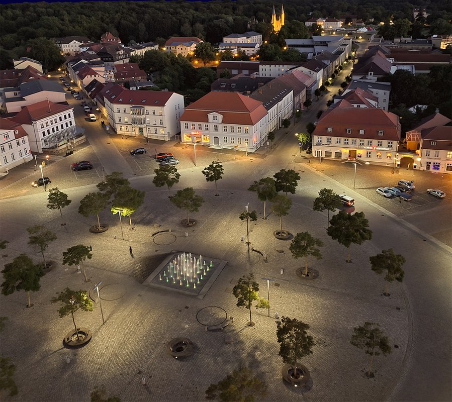 Neustrelitz market square // © R. Altmann Neustrelitz market square // © R. Altmann
