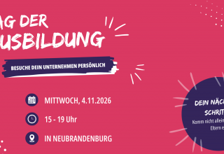 Tag der Ausbildung 2026 // © Vier Tore Stadt Neubrandenburg Tag der Ausbildung 2026 // © Vier Tore Stadt Neubrandenburg