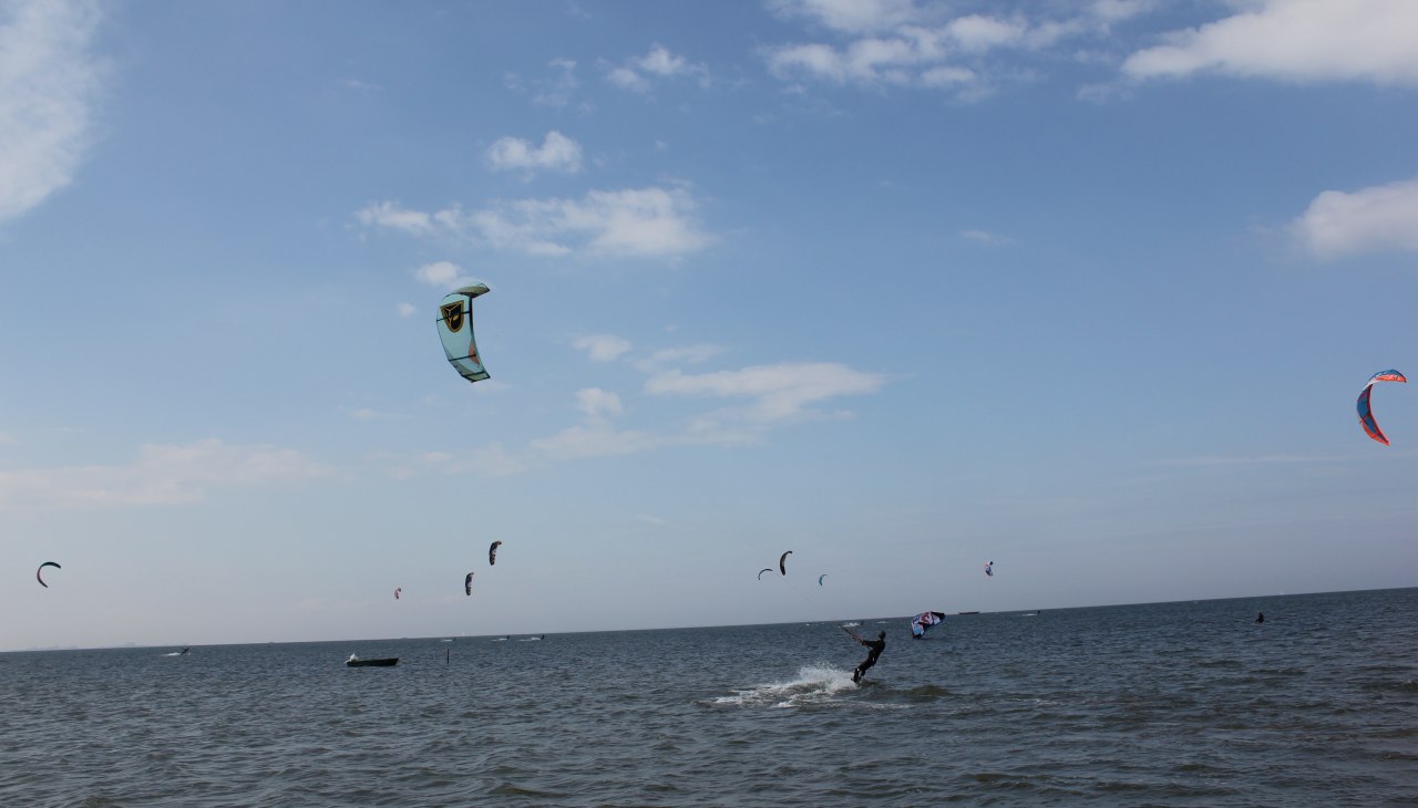 Kite- and Surfspot in Loissin at the Greifswalder Bodden, © Tourismusverband Vorpommern e.V.