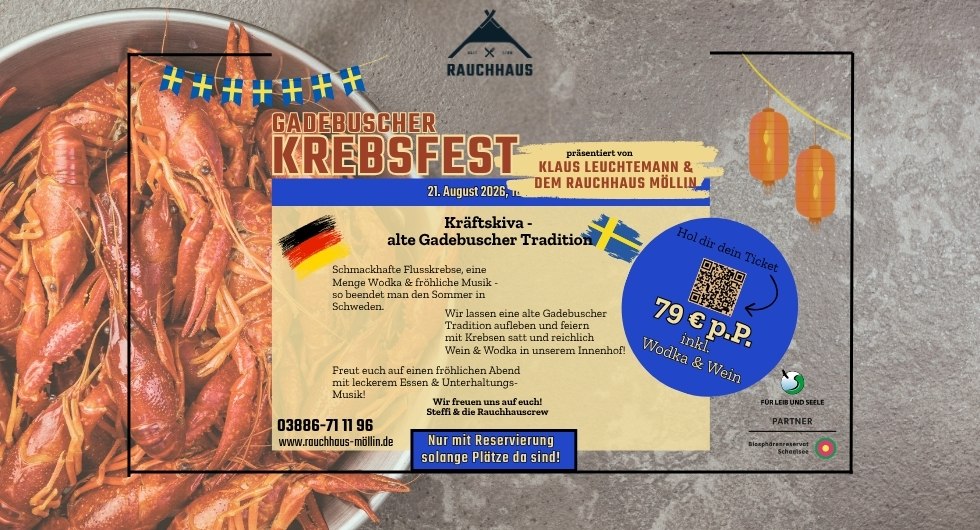Krabbenfeest bij Rauchhaus M&ouml;llin // &copy; Rauchhaus M&ouml;llin