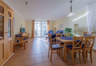 Uitzicht op de vakantiewoning Seerose aan de Kölpinsee, © Andre Pretzel
