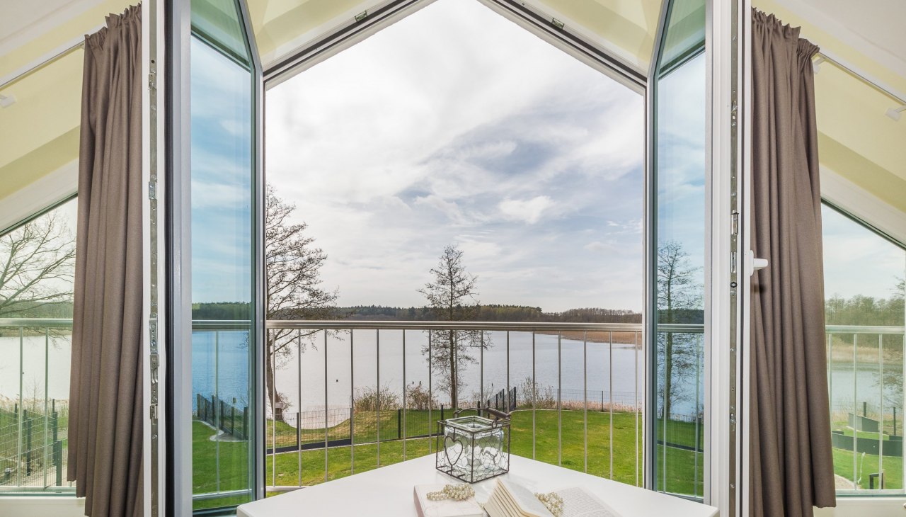 House Rohrdommel with view of the Altdorf lake, © Friederike Hegner