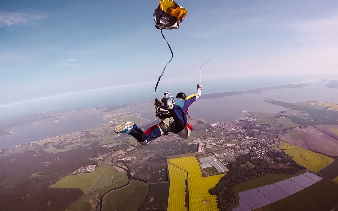 Parachutespringen boven Barth, © Eckhardt Gärtner