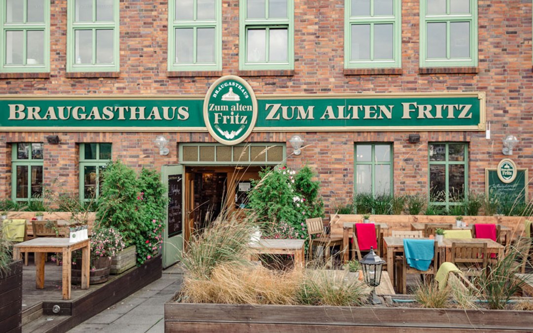 Buitenaanzicht van het brouwerijcafé "Zum alten Fritz" Rostock, © BgH Alter Fritz/M. Krüger