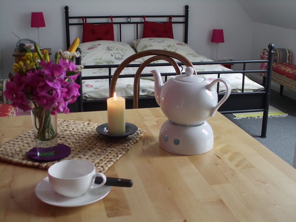 Je kunt je thuis voelen in dit vakantieappartement, het is gezellig en nodigt je uit om tot rust te komen, &copy; Gesundhaus Klatschmohn/Wendt