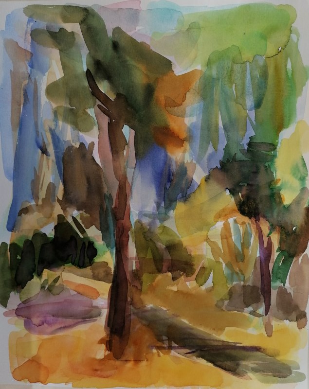 Watercolor, 2025, 32 x 24 cm // &copy; Anette Riesinger
